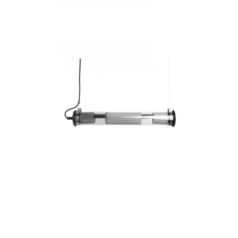 Tube Bulb Pendant, Linear Horizontal, 72 cm, Mesh, E27, IP20