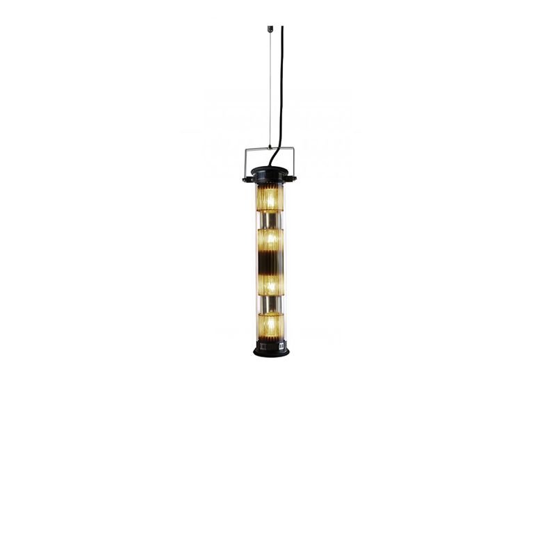 Tube Bulb Pendant, Linear Vertical, 72 cm, Mesh, E27, IP20