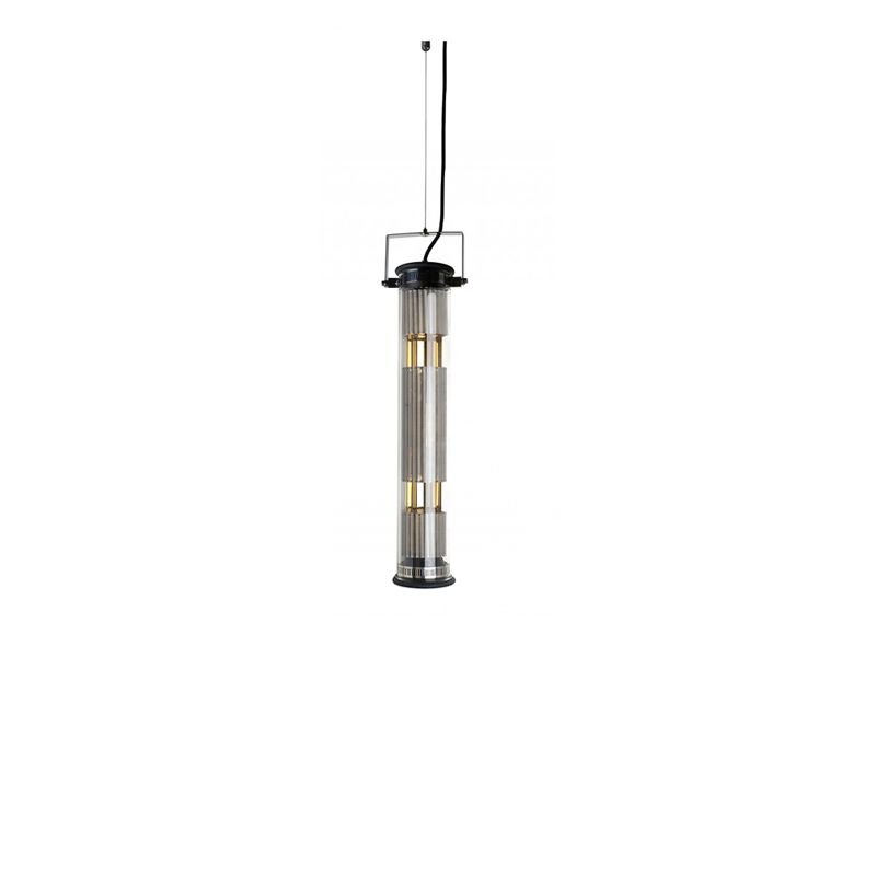 Tube Bulb Pendant, Linear Vertical, 72 cm, Mesh, E27, IP20