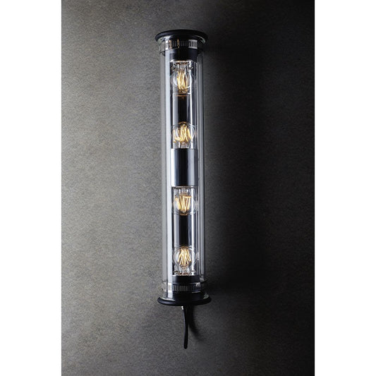 Tube Bulb Wall or Ceiling, 72 cm, Silver Reflector No Mesh, E27, IP64