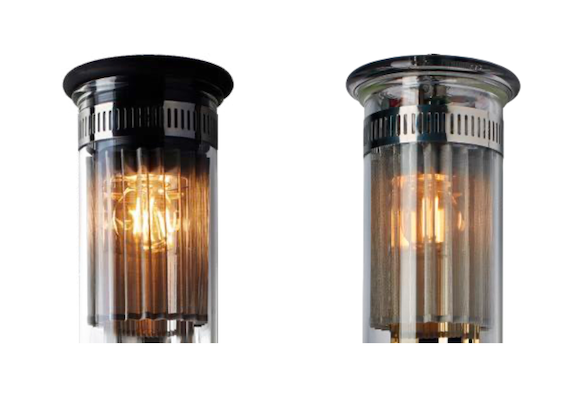 Tube Bulb Pendant, Linear Horizontal, 72 cm, Silver Reflector No Mesh, E27, IP20