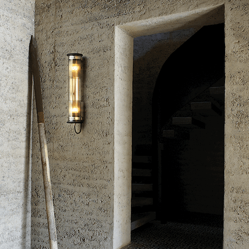 Tube Bulb Wall or Ceiling, 72 cm, Gold Reflector No Mesh, E27, IP64