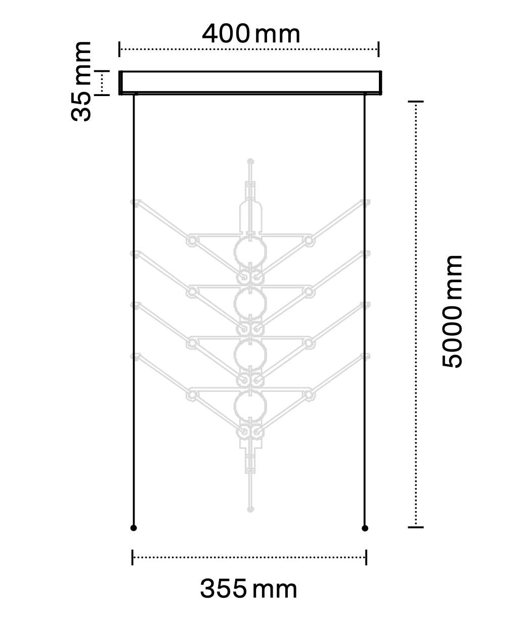 VVV Pendant, Gold Module, LED, 2700K, Triac Dim, IP20
