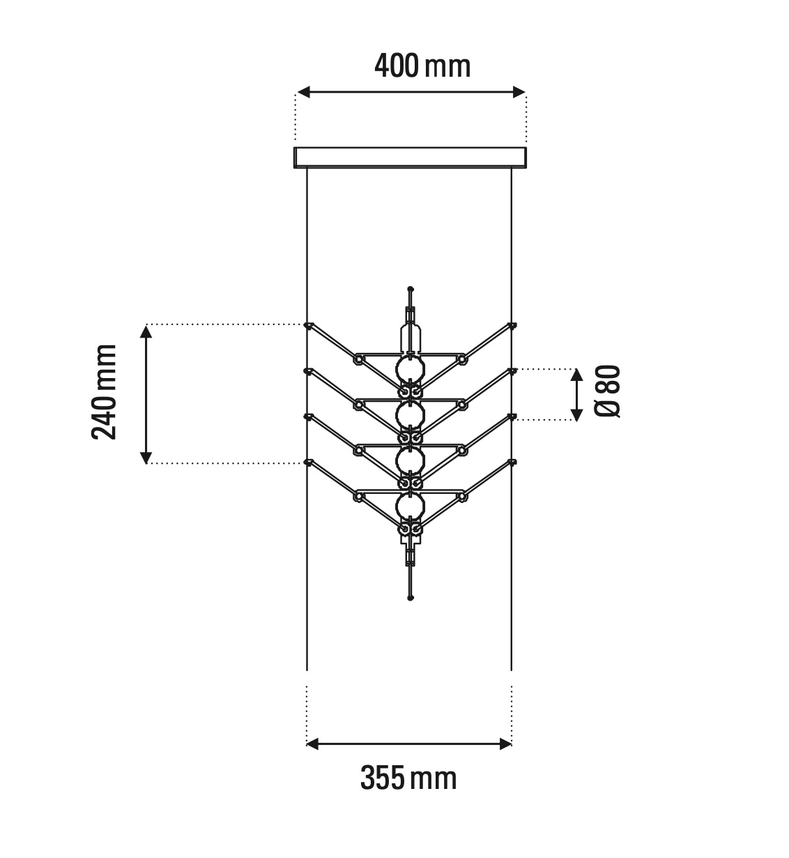 VVV Pendant, Gold Module, LED, 2700K, Triac Dim, IP20