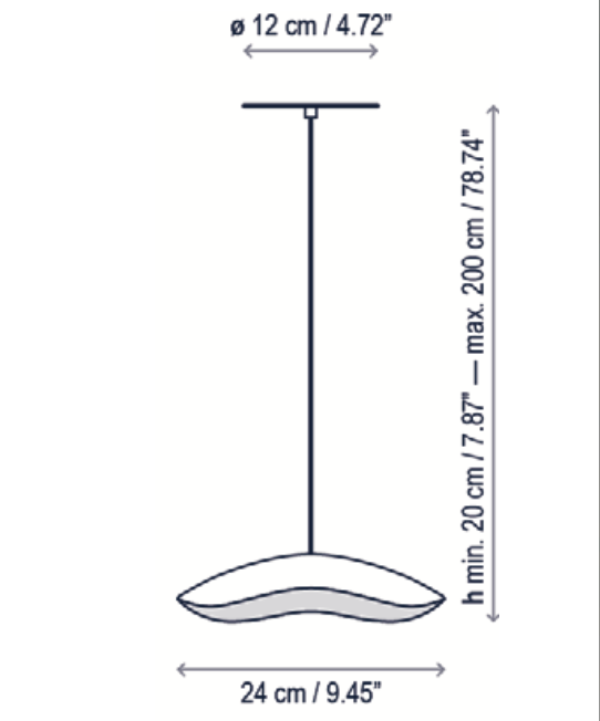 Valentina Pendant, Terracotta, LED, 6.5W, Triac Dim, IP20