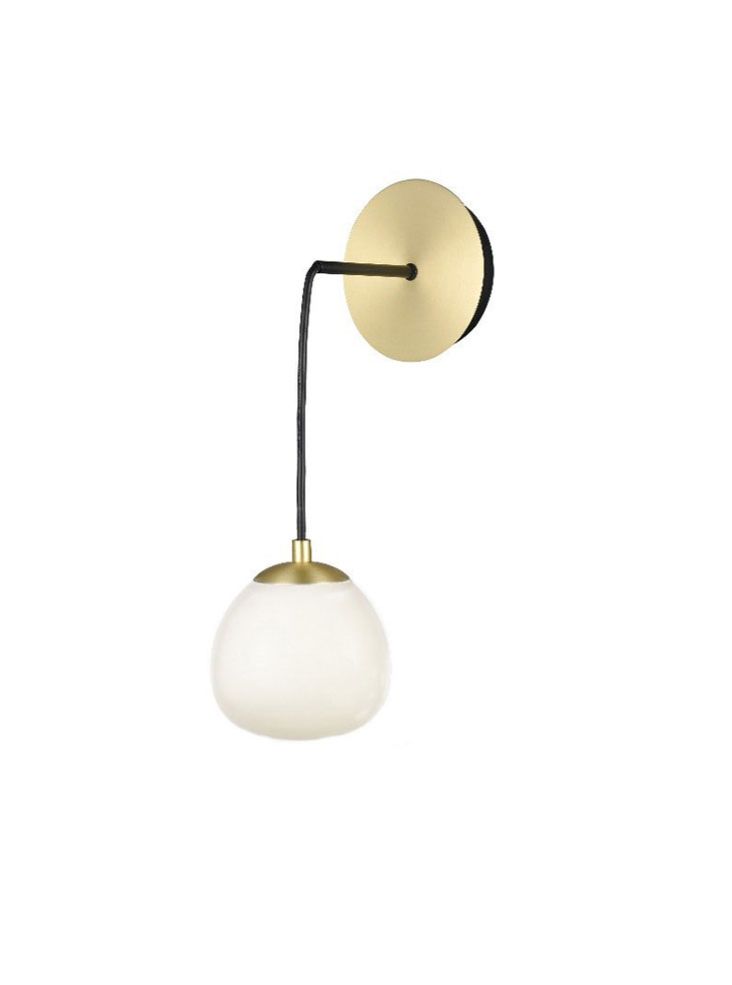 Vermeer Pendant or Wall Light, Single, White Glass, G9, IP20