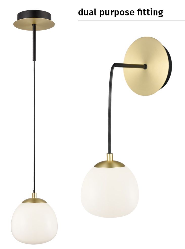 Vermeer Pendant, Cluster, White Glass, G9, IP20