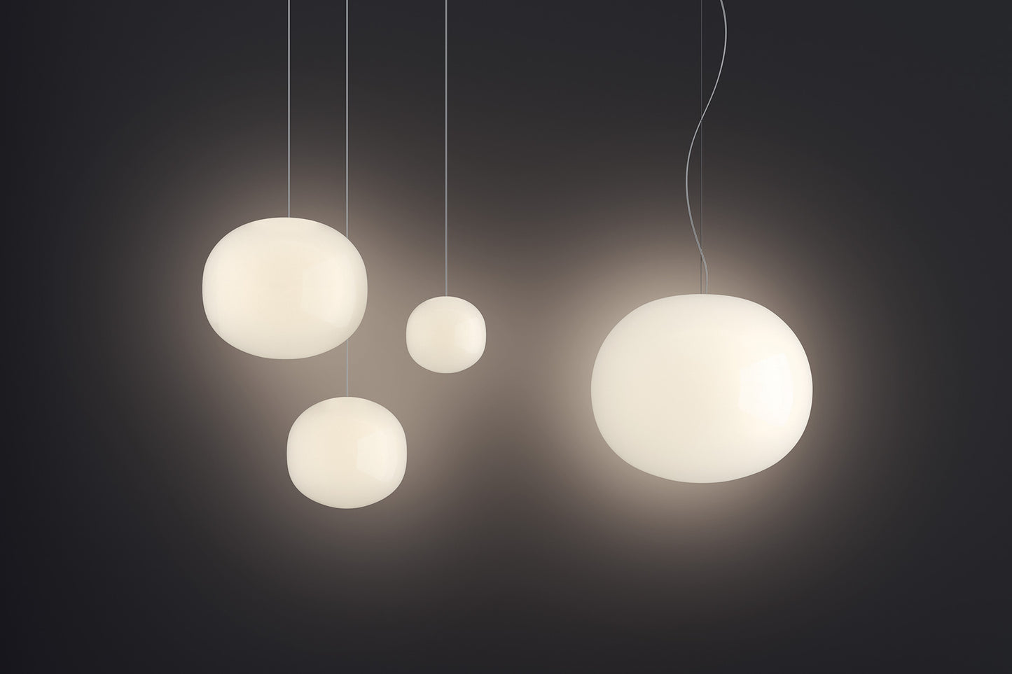 Volum Pendant, White Glass, IP20