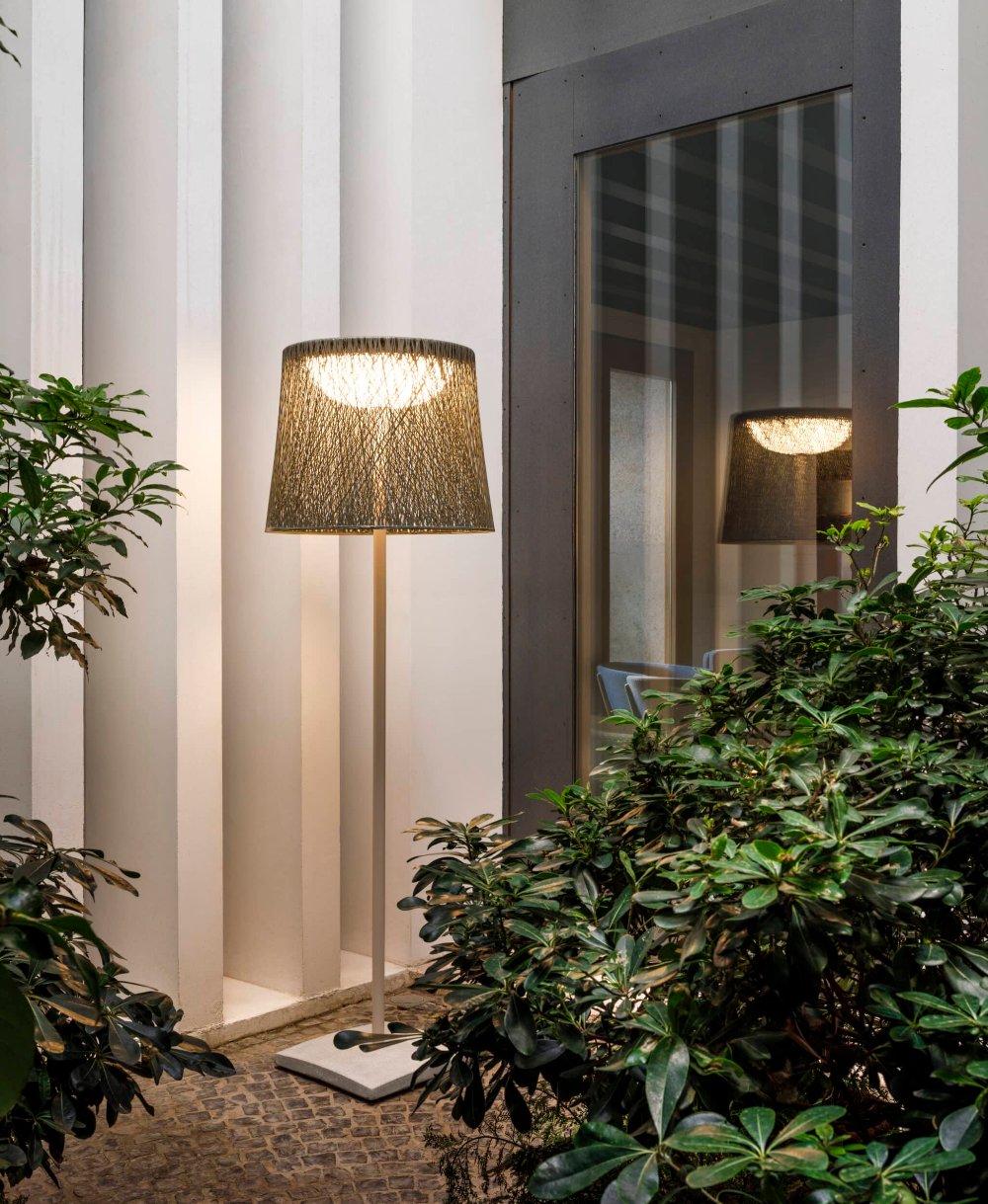 Wind Floor, Filament Stem, Small, Sand, LED, 27.4W, On/Off, Plugs In, IP64