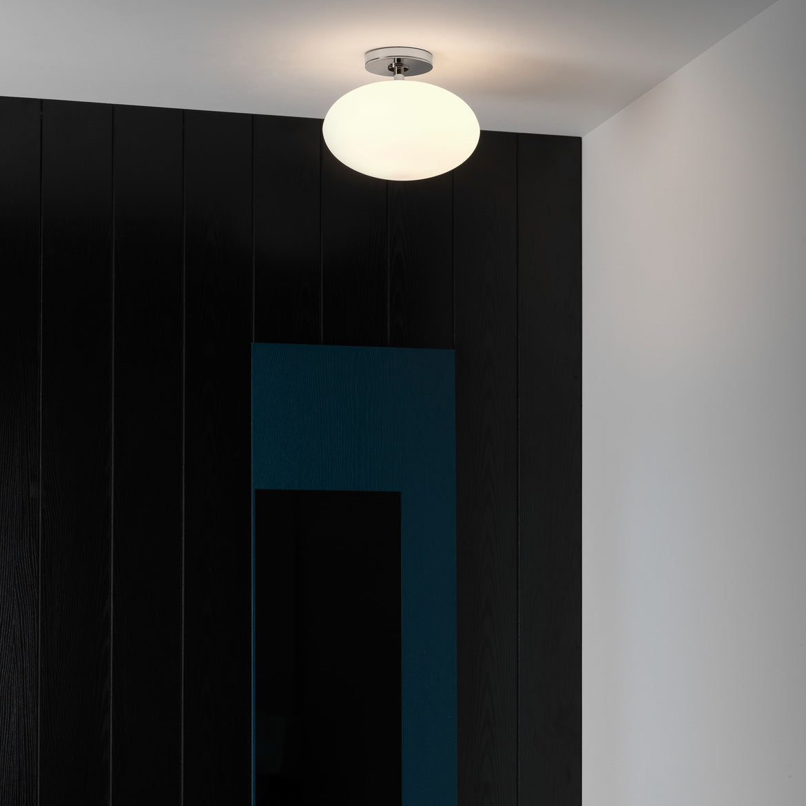 Zeppo Ceiling, Black, E27, IP44