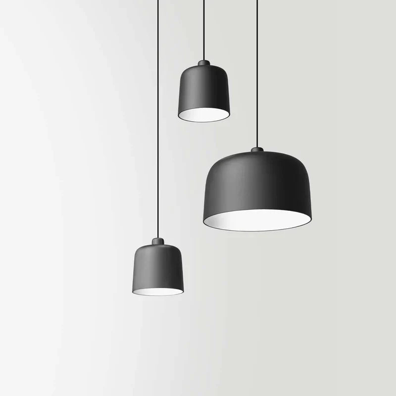 Zile Pendant, Small, Black, E27, IP20