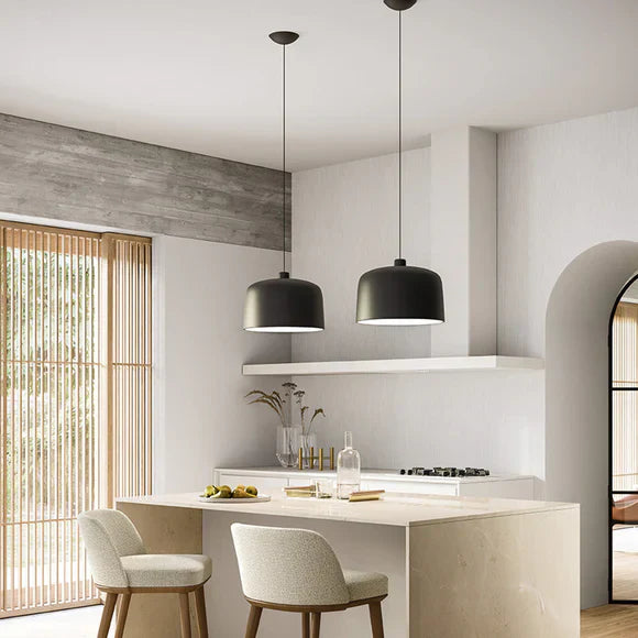 Zile Pendant, Large, White, E27, IP20