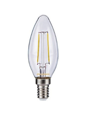 Z: Franklite Bulb, E14, Clear, Candle, LED, 4.8W, 2700K, 470 Lumens, Dimmable, L305