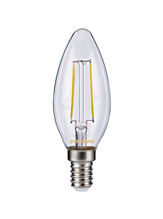 Z: Franklite Bulb, E14, Clear, Candle, LED, 4W, 2700K, 420 Lumens, NO DIM, L311