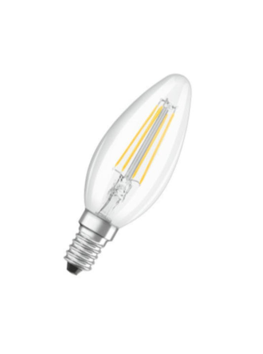 Z : Franklite Bulb, E14, Clear, Candle, LED, 4W, 4000K, 470 Lumens, NO DIM, L327