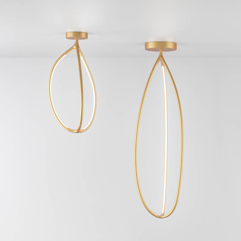 Arrival Pendant, Brass, LED, Push or App Dim, IP20