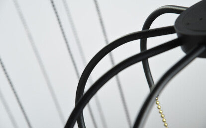 Alysoid Pendant with Black Nickel Beads, 100, LED, Phase Dim, IP20