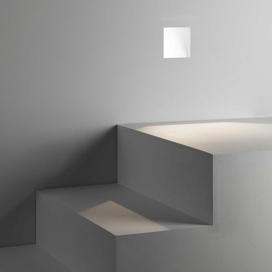 Astro Borgo step light trimless 98 on modern grey stairs