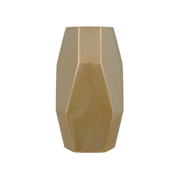 LAMPSHADE: Bright Side, Hex, Solid Brass, G4, [2708]