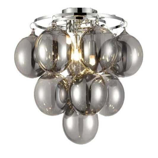 Bubbles Ceiling Light, Smoke Glass, G9, IP20