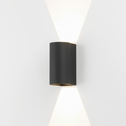 Dunbar Wall Light, Textured Black, LED, On/Off, IP65