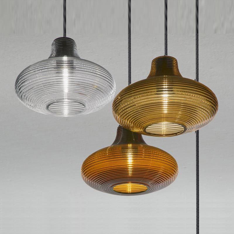 Emma, Olivia, Clio Pendants, Coloured Glass, Component, E27, IP20