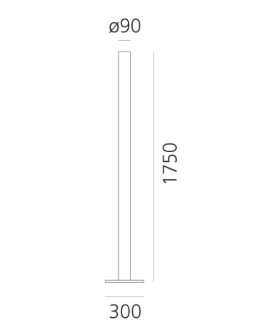 ilio Floor Lamp, White, LED, App and Touch Dim, IP20