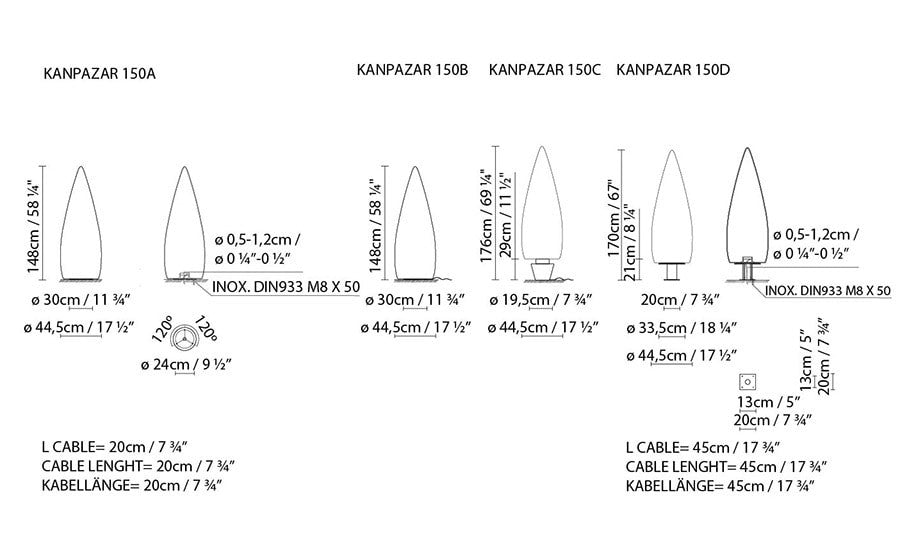 Kanpazar Floor Lamp, IP65