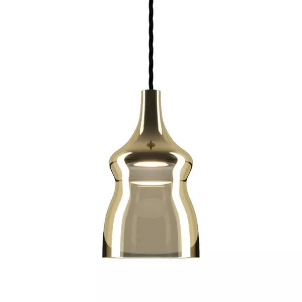 Nostalgia Pendant, Gold Glass, LED, Triac Dim, IP20