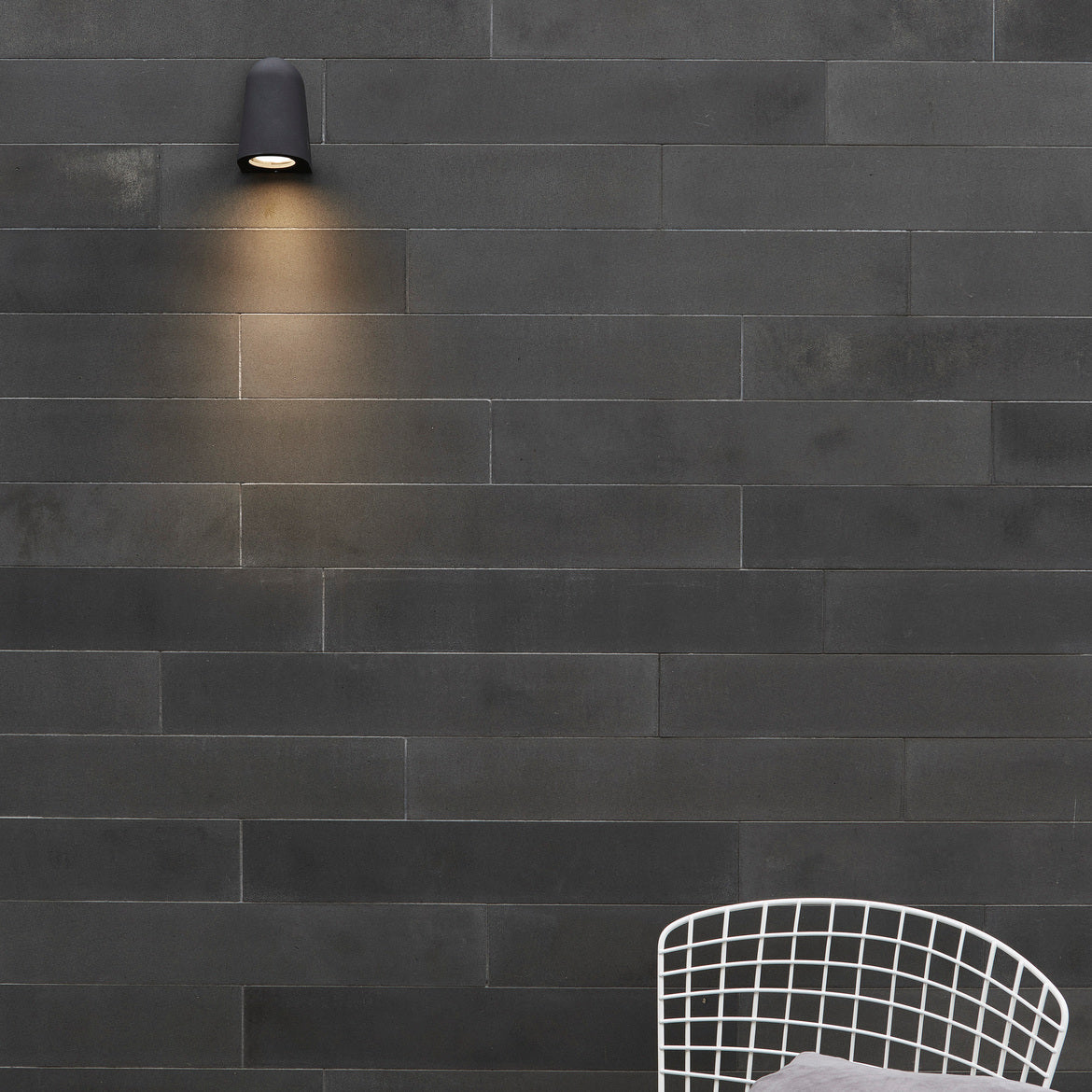 Mast Wall Light, Textured Black, GU10, IP65