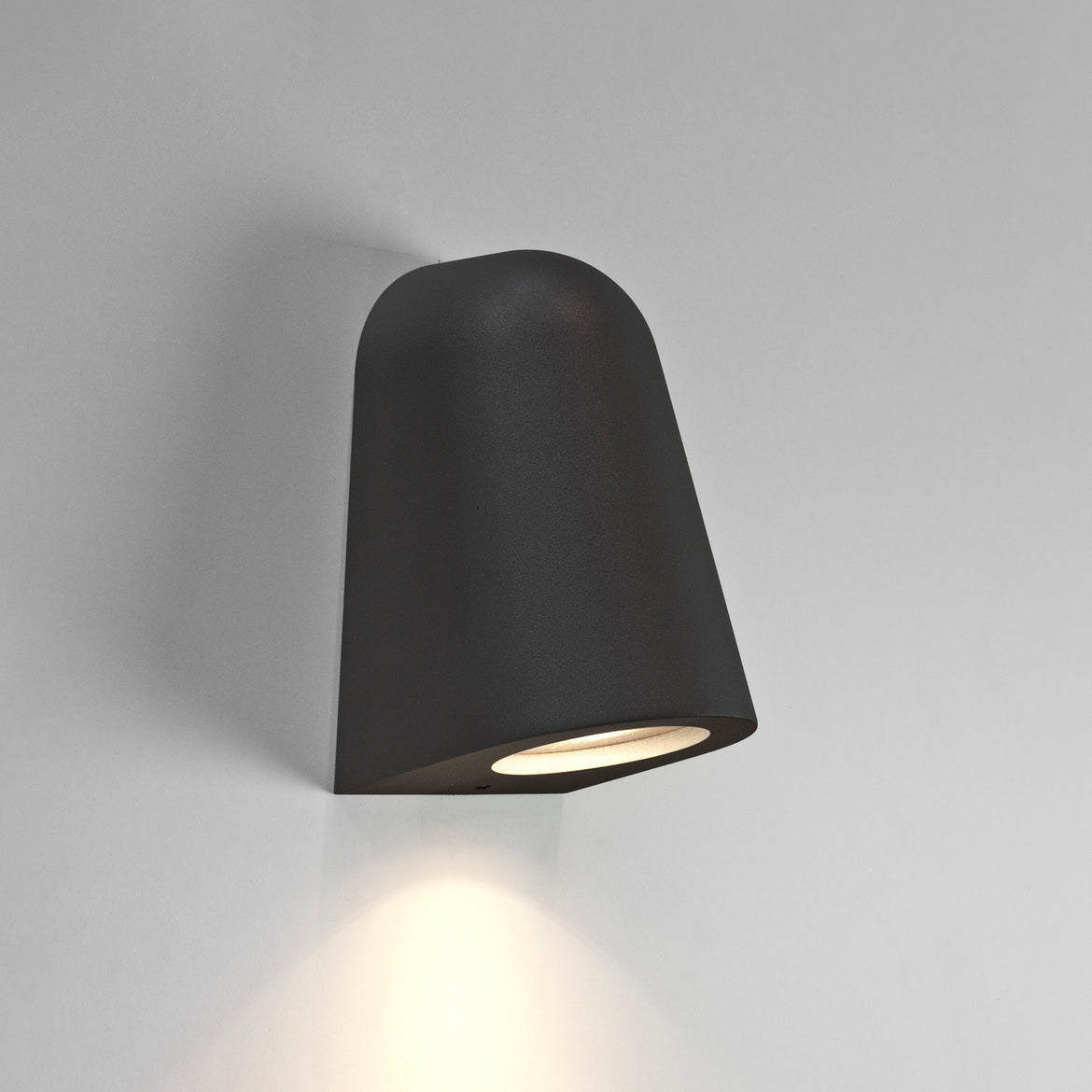 Mast Wall Light, Textured Black, GU10, IP65