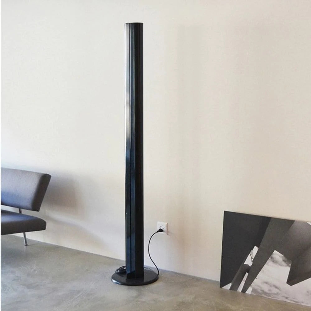 Megaron Floor Lamp, Polished Anodised Aluminium, LED, Touch Dim, IP20