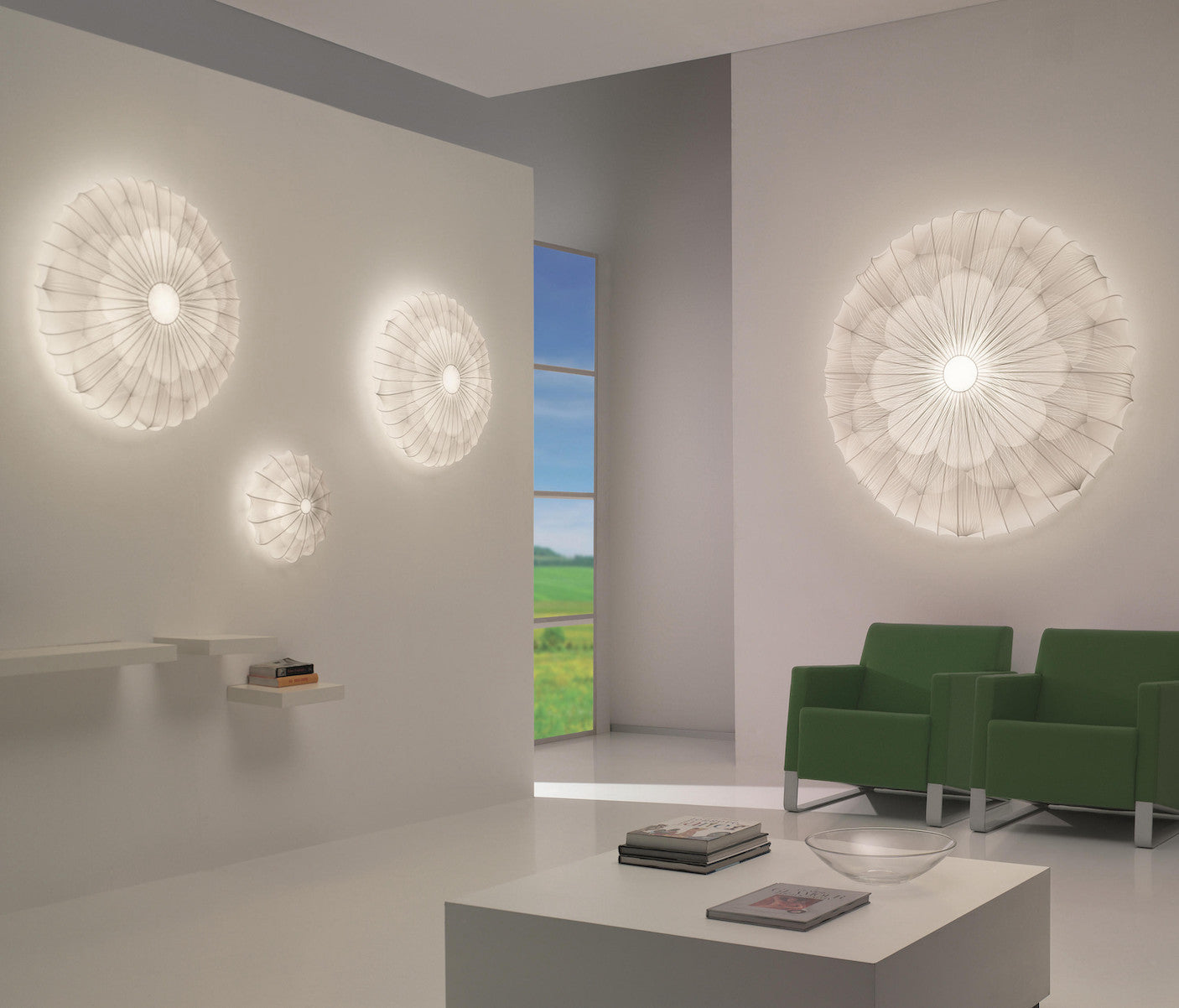 Muse Ceiling or Wall, White, E27, IP20