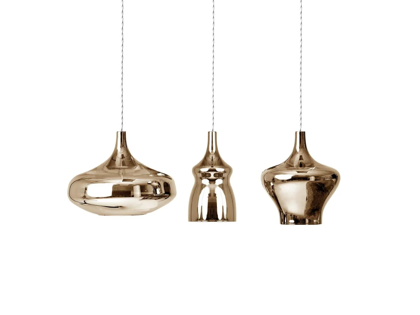 Nostalgia Pendant, Gold Glass, LED, Triac Dim, IP20