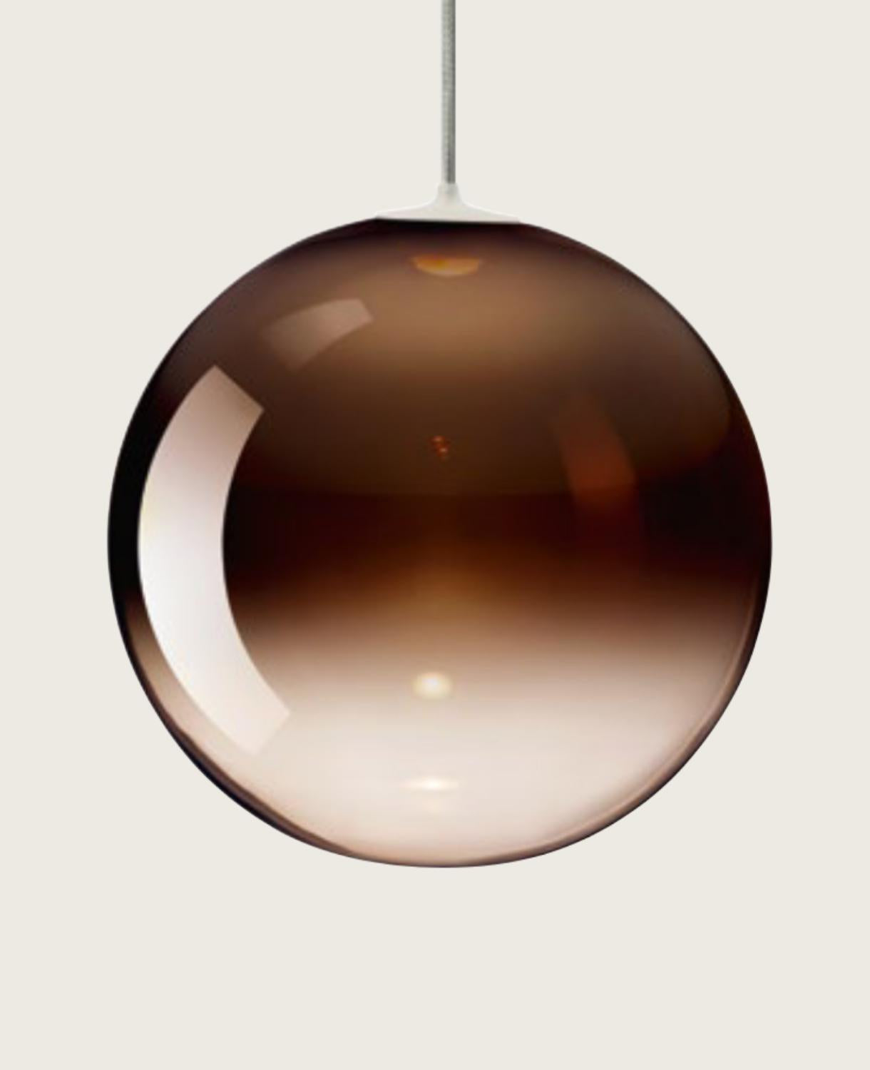 Random Solo Pendant, Bronze Glass, LED, Triac Dim, IP20