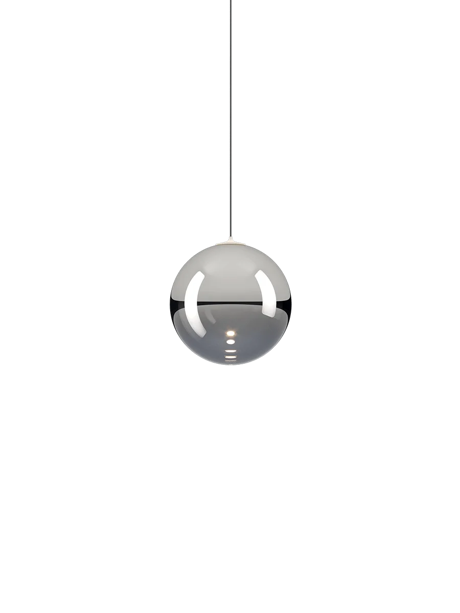 Random Solo Pendant, Chrome Glass, LED, Triac Dim, IP20