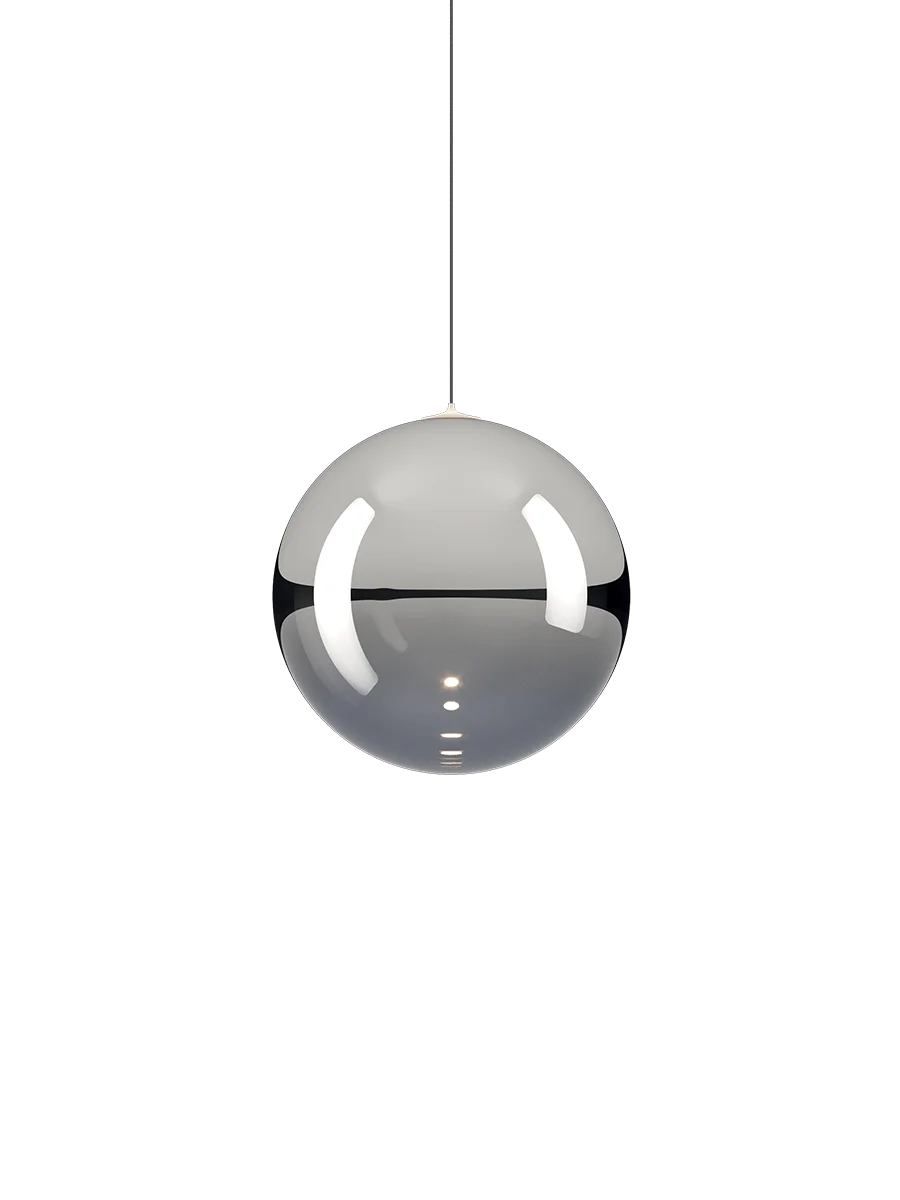 Random Solo Pendant, Chrome Glass, LED, Triac Dim, IP20