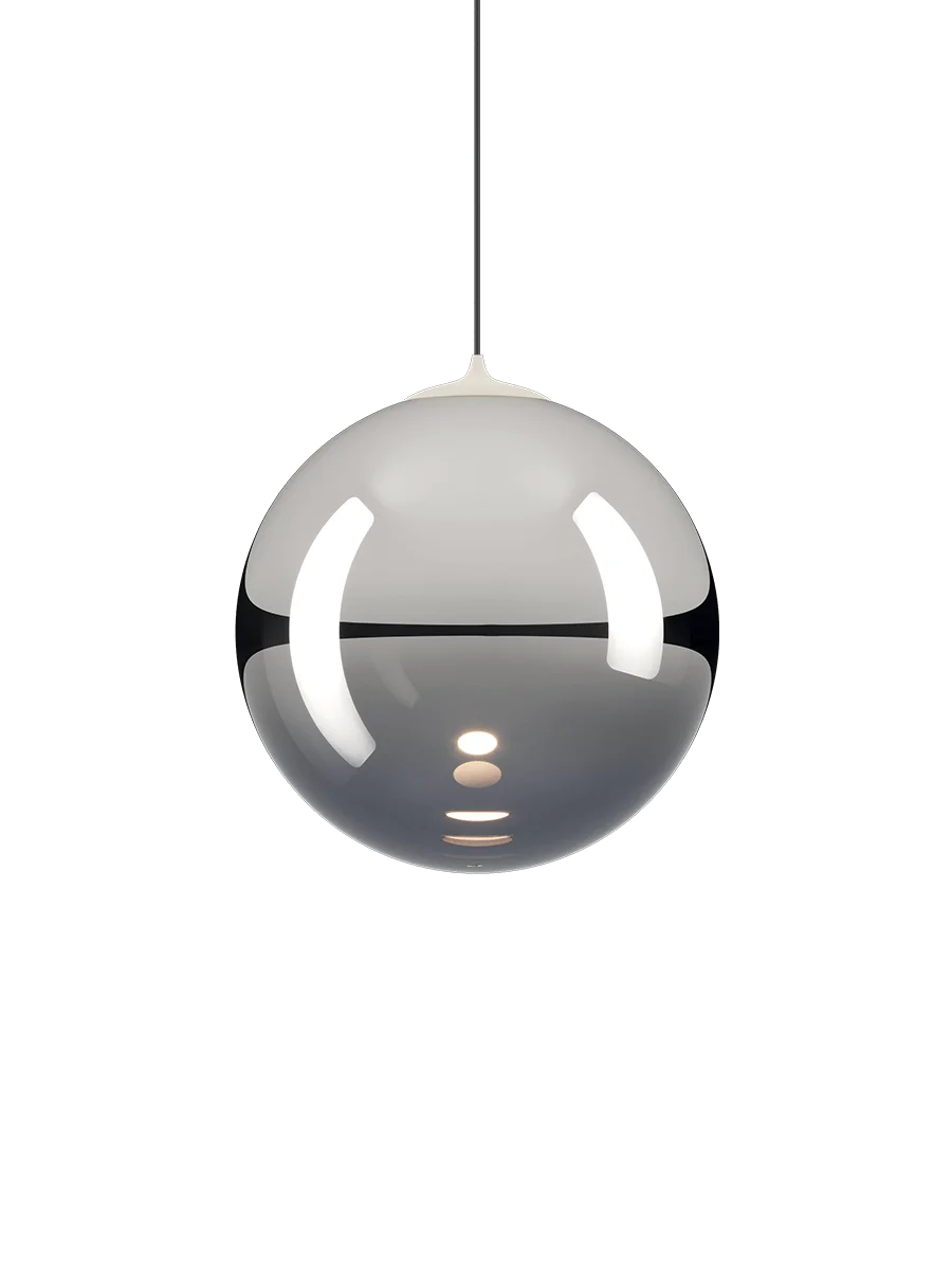 Random Solo Pendant, Chrome Glass, LED, Triac Dim, IP20