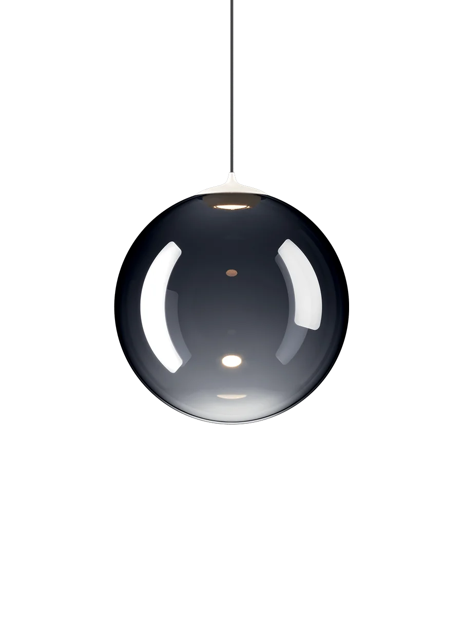 Random Solo Pendant, Smoke Glass, LED, Triac Dim, IP20