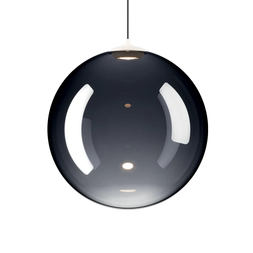 Random Solo Pendant, Smoke Glass, LED, Triac Dim, IP20