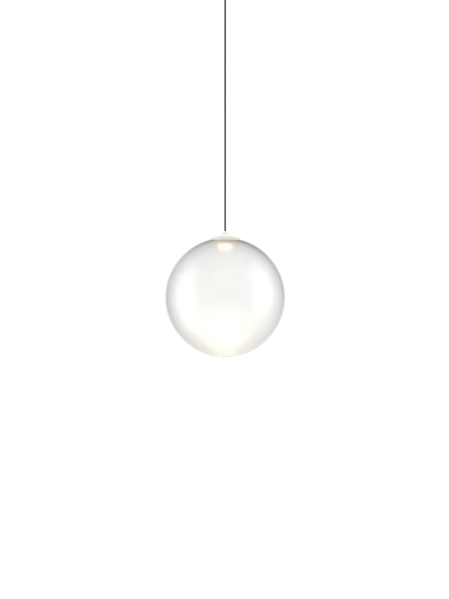 Random Solo Pendant, Frosted Glass, LED, Triac Dim, IP20