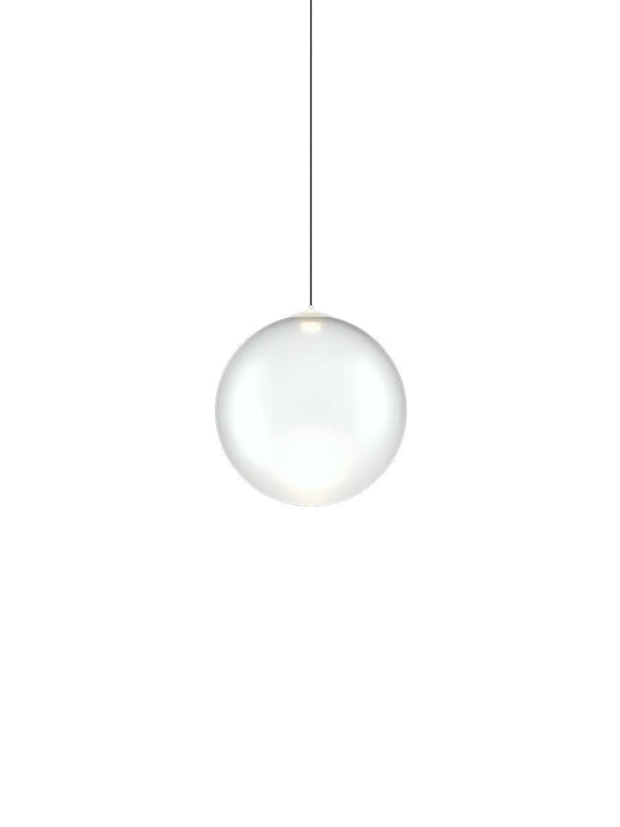 Random Solo Pendant, Frosted Glass, LED, Triac Dim, IP20