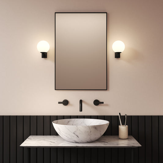 Sagara Wall Light, Black, G9, IP44