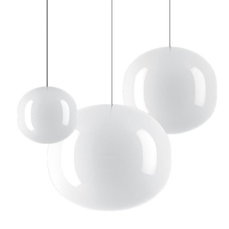 Volum Pendant, White Glass, IP20